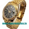 Replica Rolex Datejust 116238 36MM Yellow Gold Black Dial Swiss ETA 2836