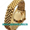 Replica Rolex Datejust 116238 36MM Yellow Gold Black Dial Swiss ETA 2836