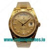 Replica Rolex Day-Date II 218238 41MM KW Yellow Gold Champagne Dial Swiss 3255